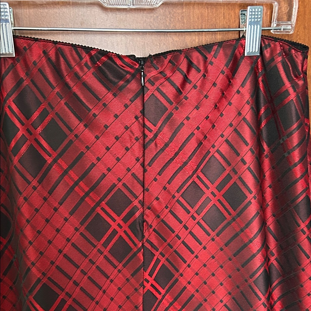 Alex Evenings Plaid Print Formal Maxi Skirt Size M - Picture 5 of 9
